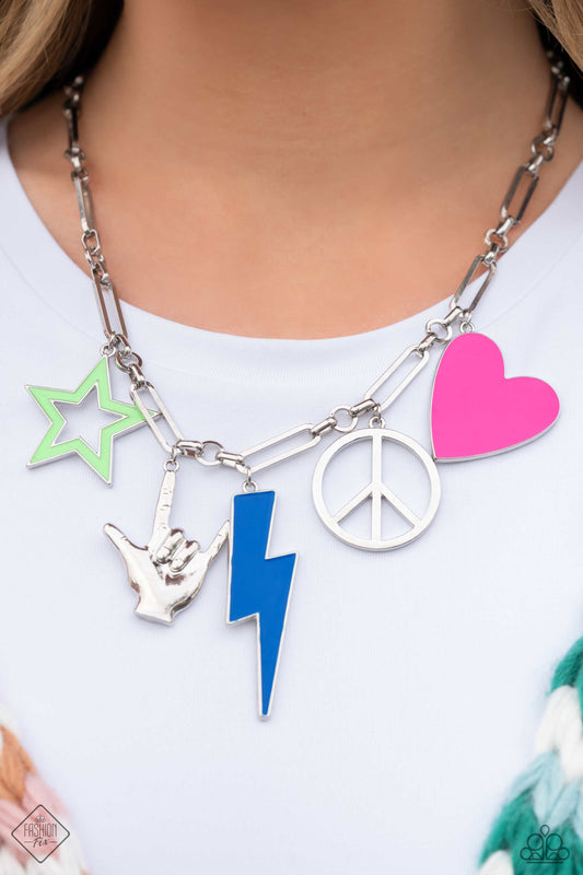 Haute Hippie Multi Paparazzi Fashion Fix Necklace