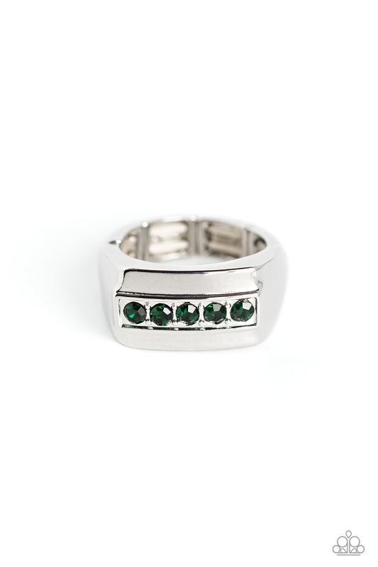 BRAWL For One - Green Paparazzi Urban Ring