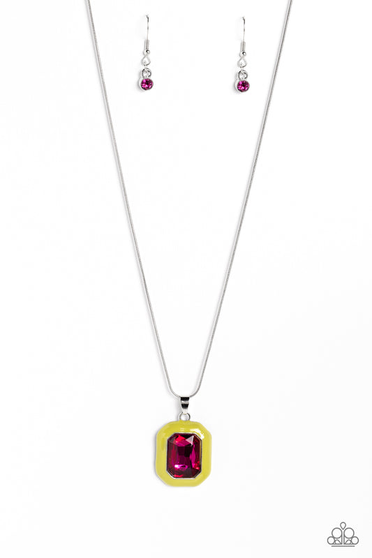 Emerald Energy - Multi Paparazzi Necklace