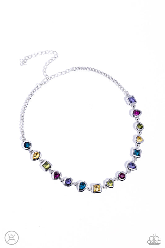 Abstract Admirer - Multi Life of the Party Necklace