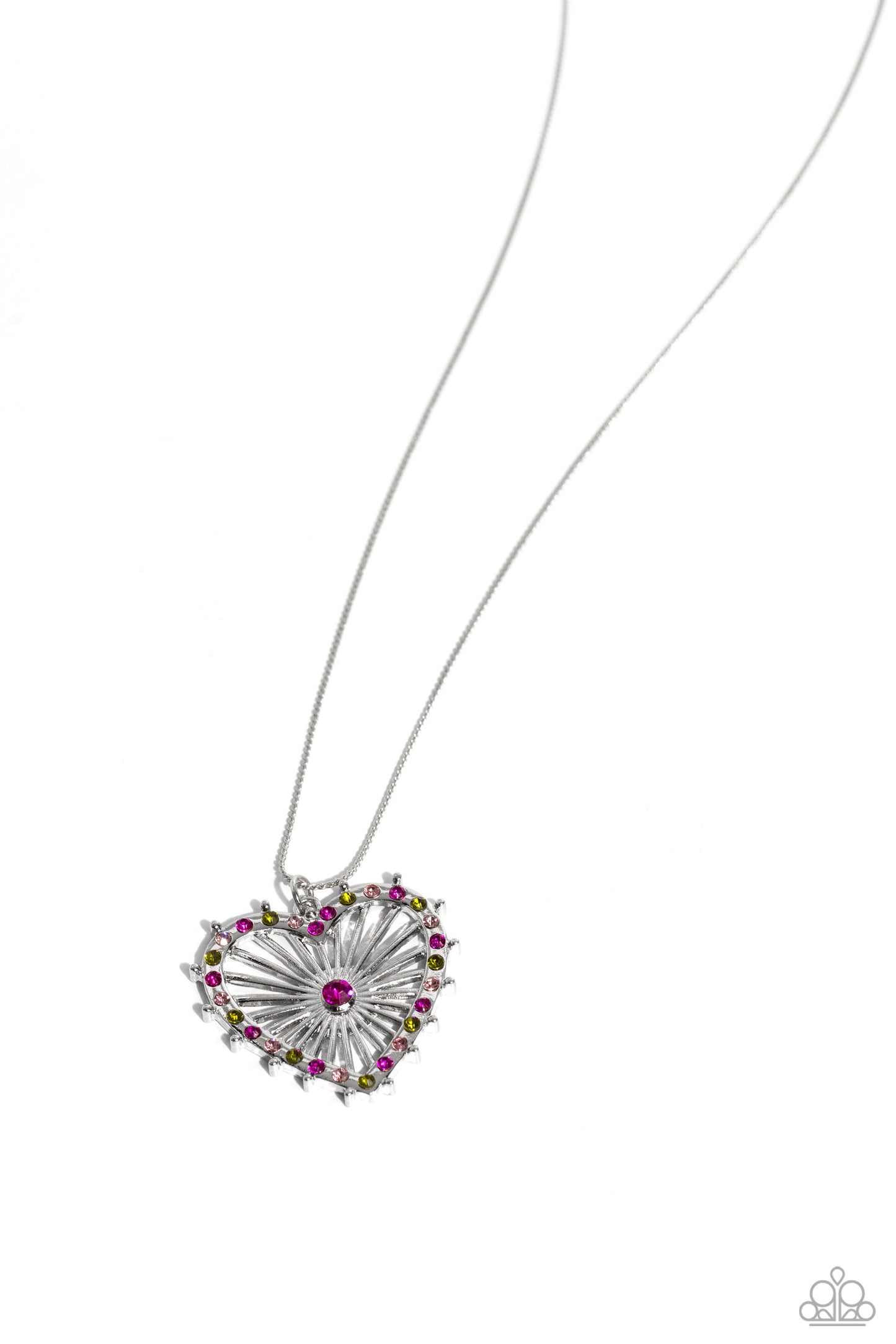 Flirting Ferris Wheel - Pink Necklace