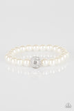 Paparazzi Follow My Lead - White Charm Bracelet