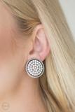 Gatsby, Who? - White Paparazzi Clip On Earrings