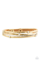 Drop A SHINE - Yellow Paparazzi Bracelet