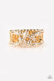 Paparazzi Can Only Go UPSCALE From Here - Gold Ring