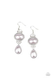 Icy Shimmer - Silver Paparazzi Earrings