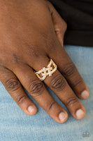 Paparazzi Can Only Go UPSCALE From Here - Gold Ring