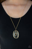 Classic Convergence - Gold Paparazzi Necklace