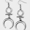 Majestically Moon Child - Silver Paparazzi  Earrings
