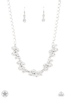 Hollywood Hills White Paparazzi Blockbuster Necklace