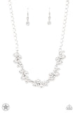 Hollywood Hills White Paparazzi Blockbuster Necklace