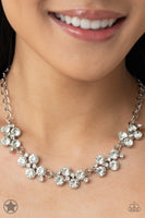 Hollywood Hills White Paparazzi Blockbuster Necklace
