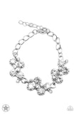 Old Hollywood White Paparazzi Blockbuster Bracelet