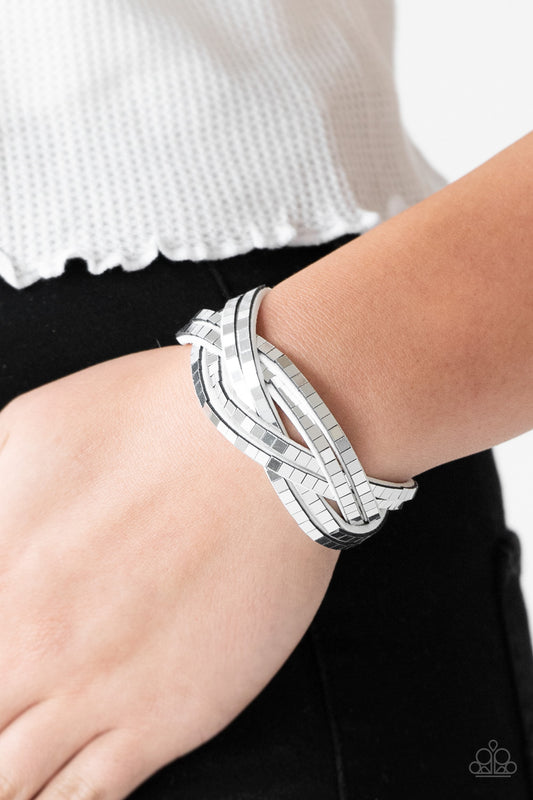 Looking For Trouble - White Paparazzi Bracelet