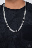 Full Court - Silver Paparazzi Urban Necklace