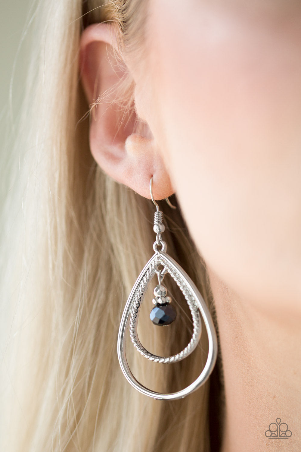 REIGN On My Parade -Blue Paparazzi Earrings