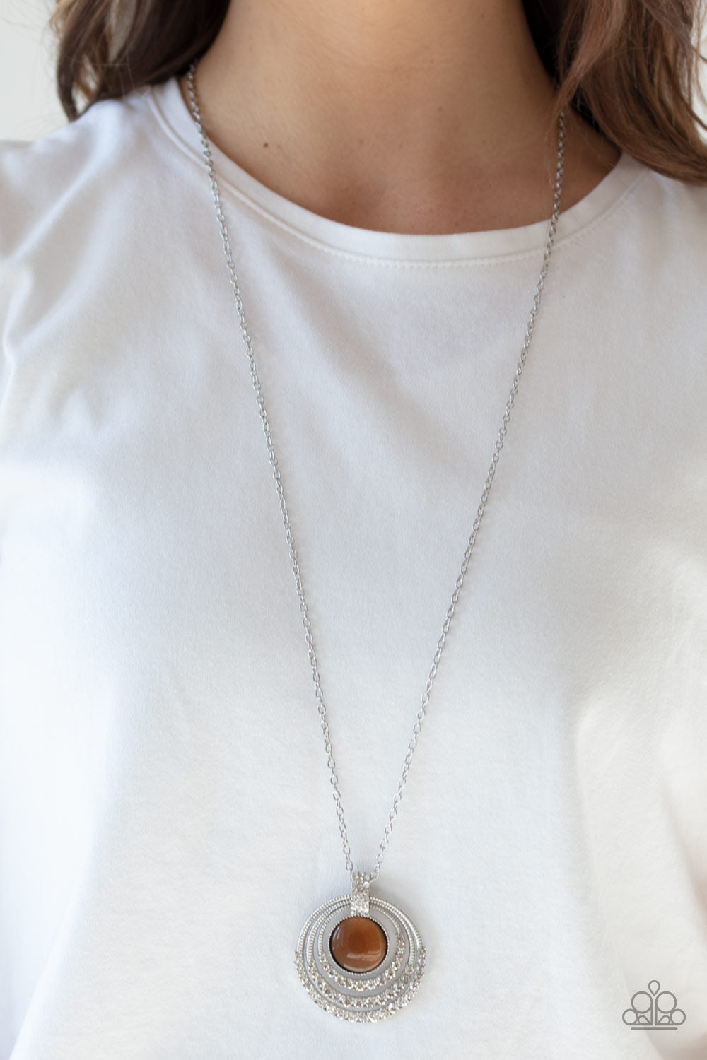 Paparazzi A Diamond A Day Brown Necklace