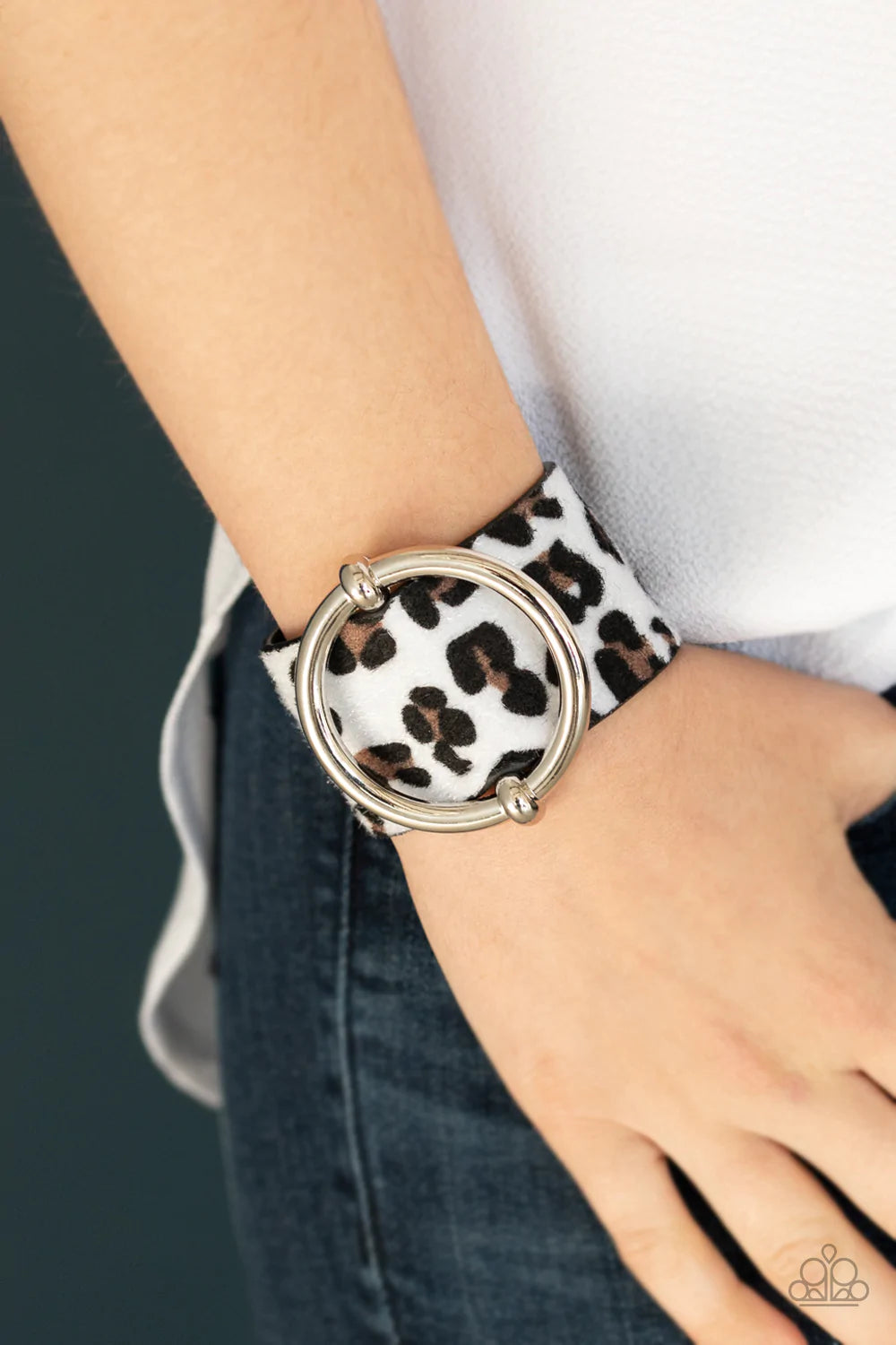 Asking Fur Trouble White Paparazzi Urban Bracelet