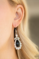 Paparazzi Award Winning Shimmer Black Earrings