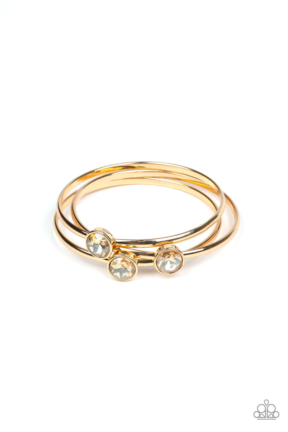 Be All You Can BEDAZZLE - Gold Paparazzi  Bracelet