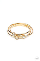 Be All You Can BEDAZZLE - Gold Paparazzi  Bracelet