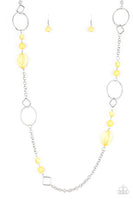 Very Visionary - Yellow Paparazzi Necklace