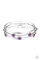 Bangle Belle - Purple Paparazzi Bracelet