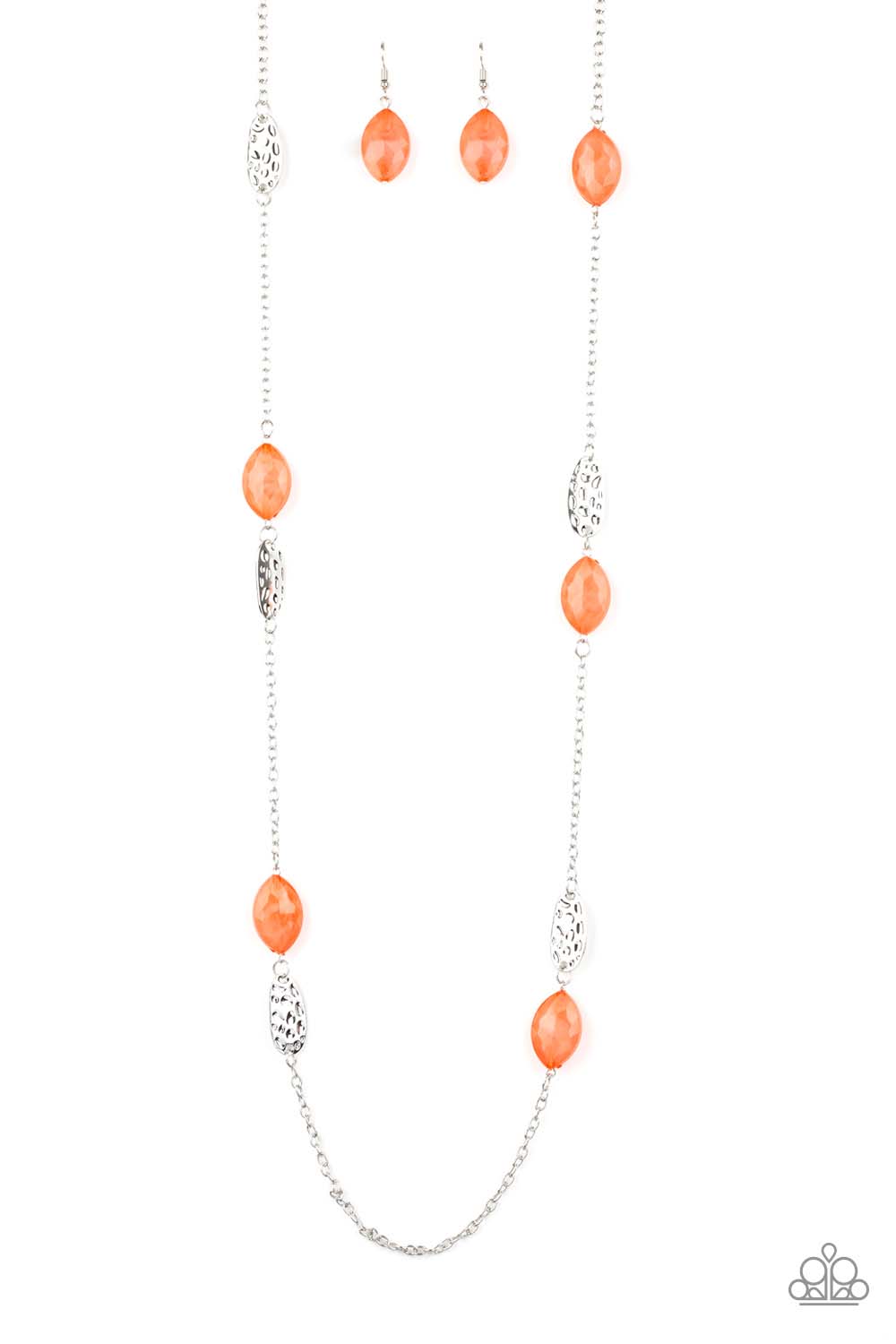 Beachfront Beauty Orange Paparazzi Necklace