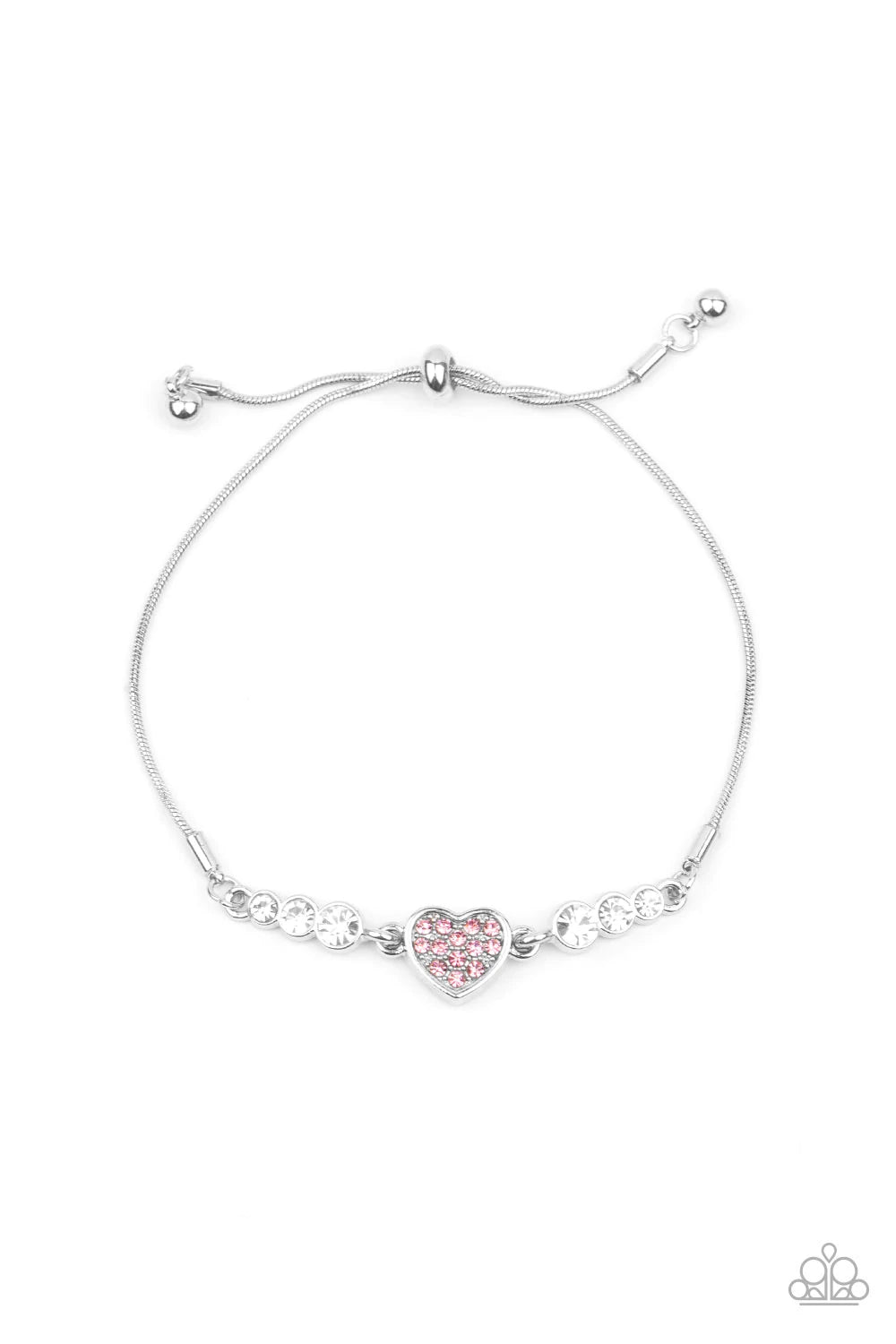 Big-Hearted Beam - Pink Paparazi Bracelet