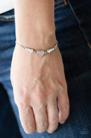 Big-Hearted Beam - Pink Paparazi Bracelet