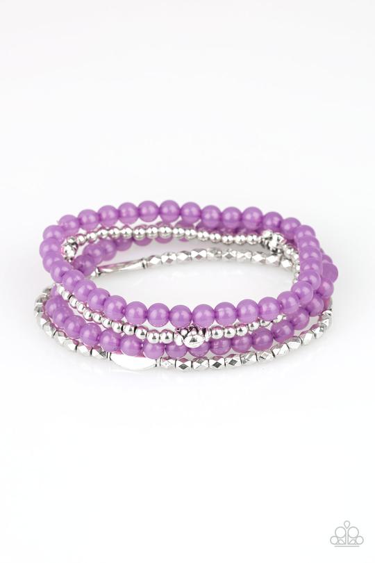 Blooming Buttercups - Purple Paparazzi Bracelet