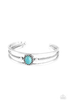 Paparazzi Borderline Borderland Blue Cuff Bracelet