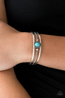 Paparazzi Borderline Borderland Blue Cuff Bracelet