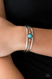 Paparazzi Borderline Borderland Blue Cuff Bracelet