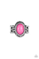 All The Worlds A STAGECOACH - Pink Paparazzi Ring