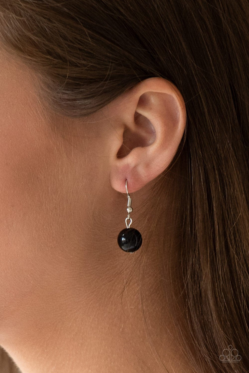 CACHE Me Out - Black Paparazzi Lanyard Necklace