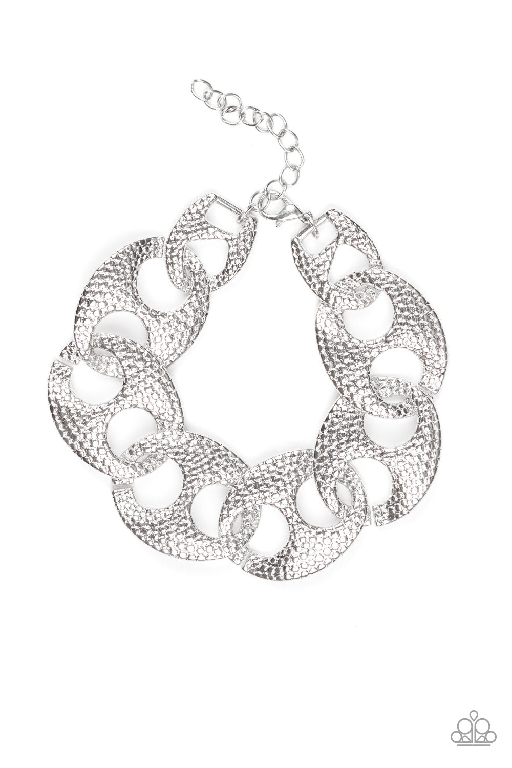 Casual Connoisseur Silver Paparazzi Bracelet