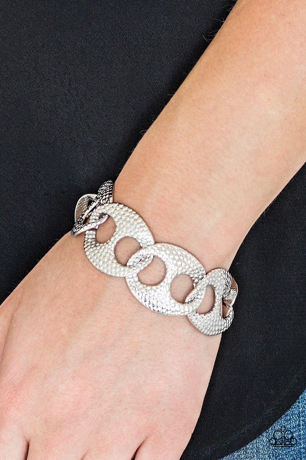 Casual Connoisseur Silver Paparazzi Bracelet