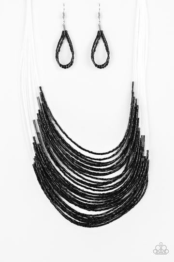 Catwalk Queen Black Paparazzi Necklace