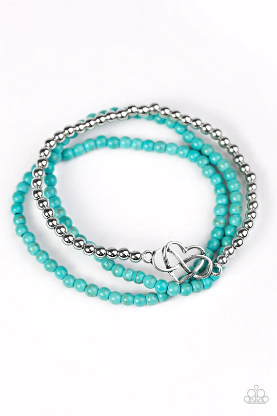 Collect Moments - Blue Paparazzi Bracelet