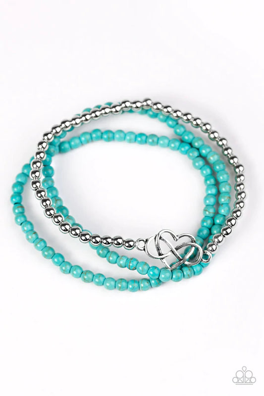 Collect Moments - Blue Paparazzi Bracelet