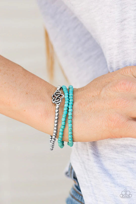 Collect Moments - Blue Paparazzi Bracelet