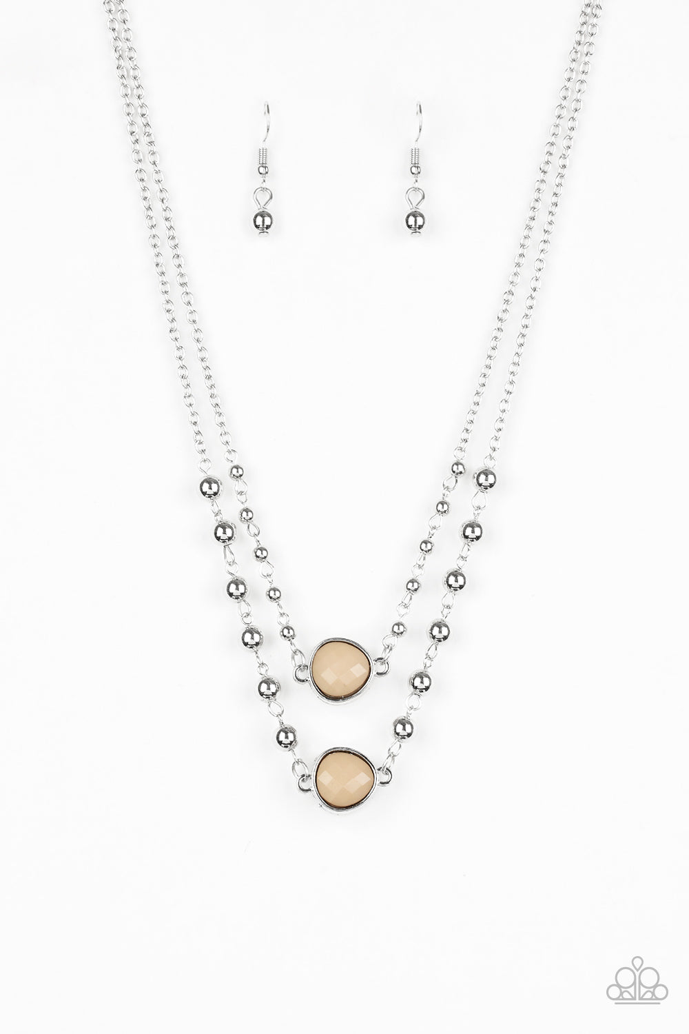 Paparazzi Colorfully Charming Brown Necklace