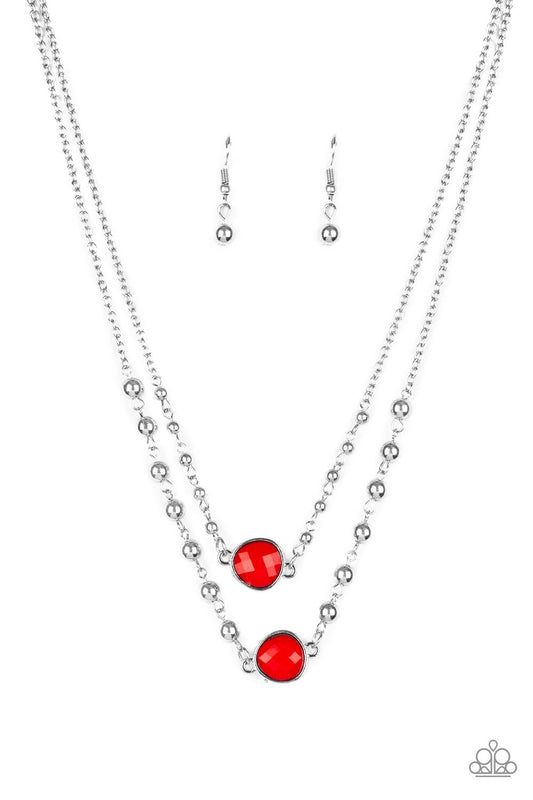 Colorfully Charming Red Paparazzi Necklace