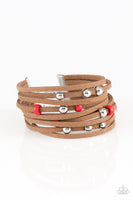 Paparazzi Colorfully Coachella - Red Bracelet