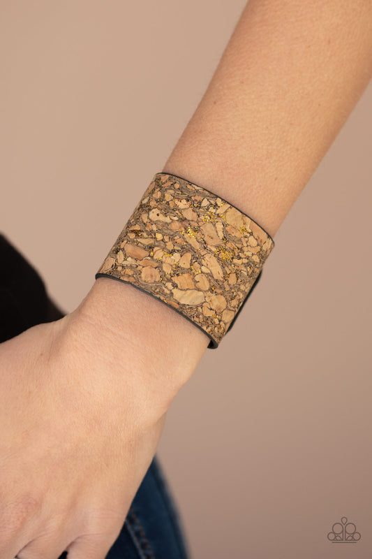 Cork Congo Brass Paparazzi Bracelet