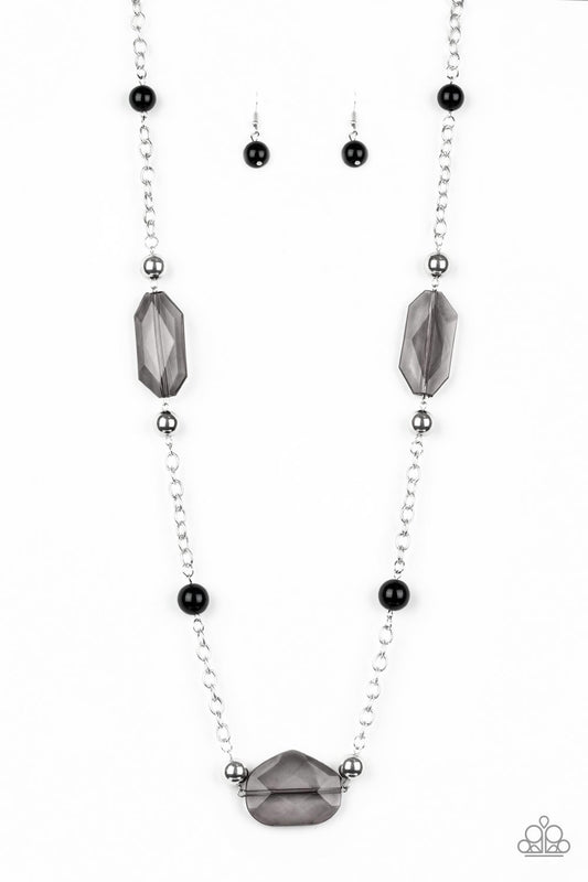 Crystal Charm - Black Paparazzi Necklace