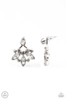Crystal Constellations Silver Paparazzi Double-Sided Earrings