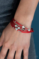 Cut the Cord - Red Paparazzi Magnetic Bracelet