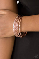 Straight Street - Rose Gold Paparazzi Bracelet